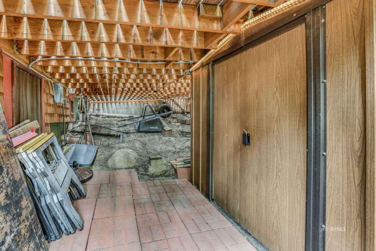 55255 Daryll Road Idyllwild, CA 92549 - Photo 39 of 41 a view of a wooden door with a glass door