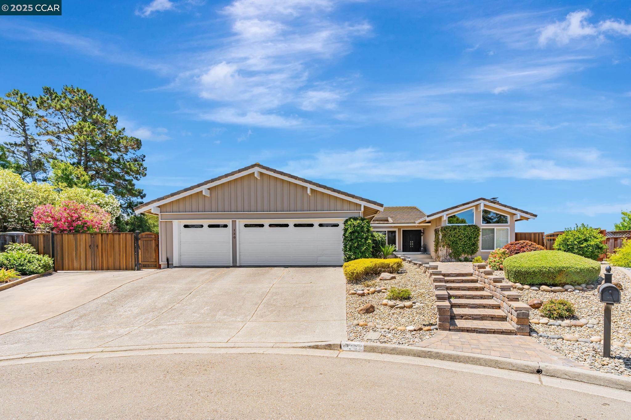 130 Samoa Court San Ramon, CA 94582 - Photo 1 of 1 a front view of a house with a yard and garage