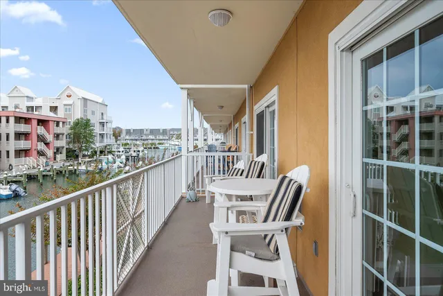 a view of a lake with building in front of it