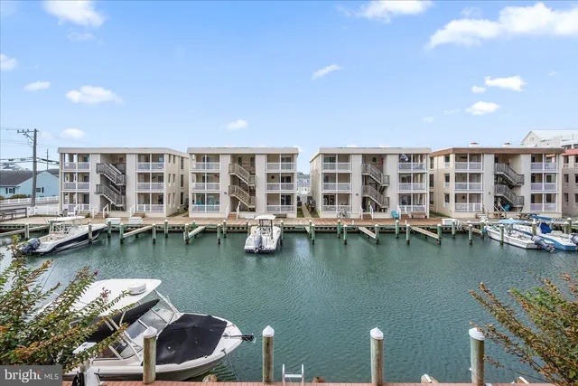a view of a lake with a building