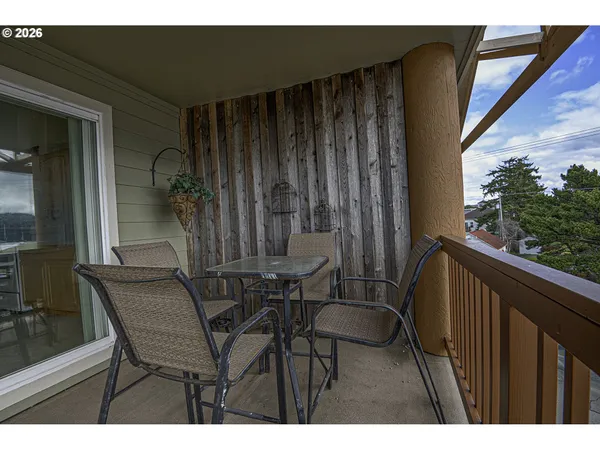 a view of outdoor space with seating area