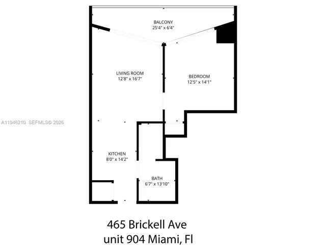 $3,500 | 465 Brickell Avenue, Unit 904, Miami, FL 33131