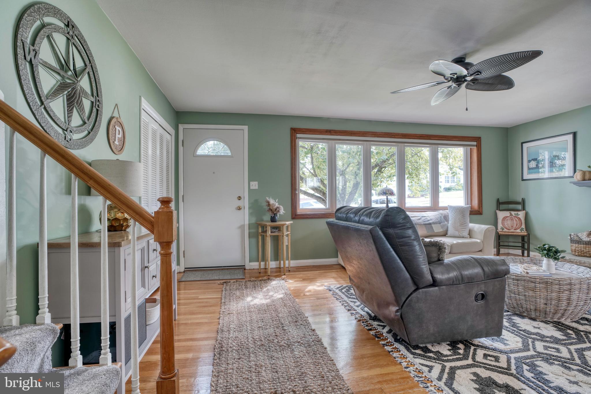 Freshly painted living room