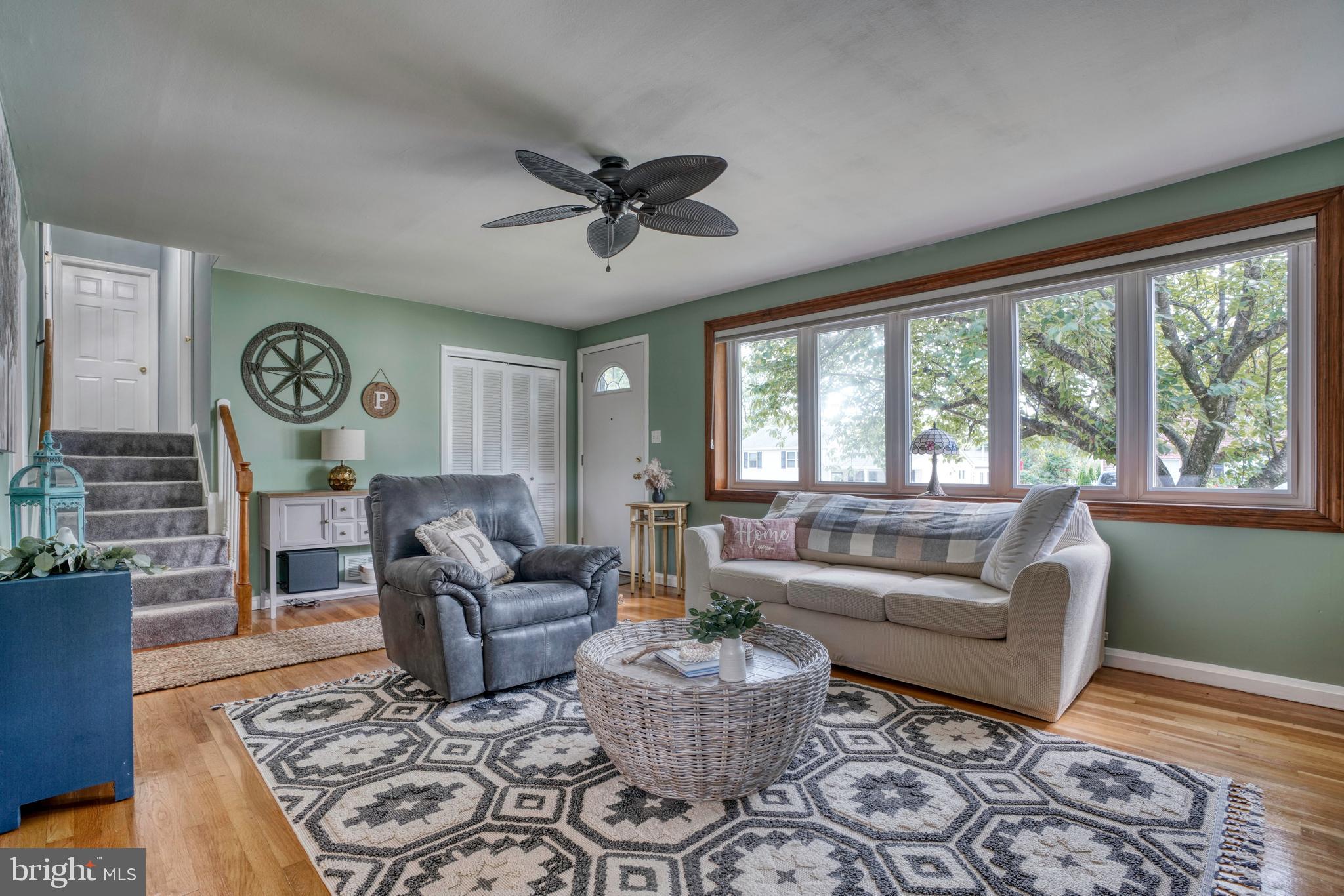 Large bay window in the living room