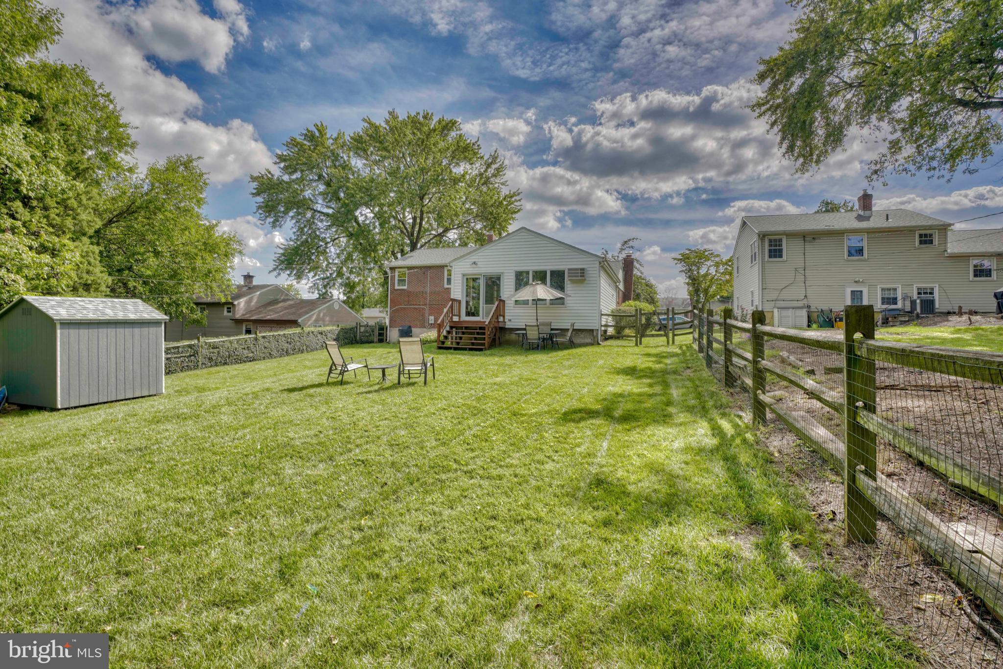 30 Tenbury Road Lutherville-Timonium, MD 21093 - Photo 49 of 51 Fenced rear yard w/ shed