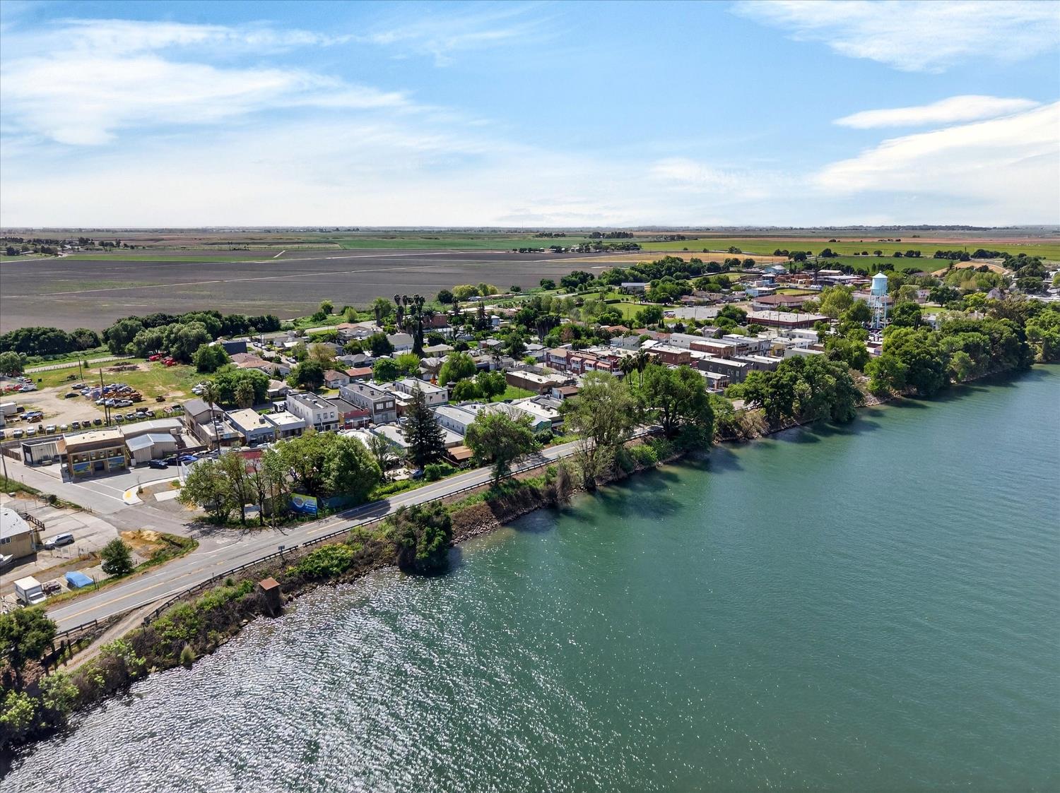 43 Main Street Isleton, CA 95641 - Photo 24 of 25 an aerial view of a city with lots of residential buildings