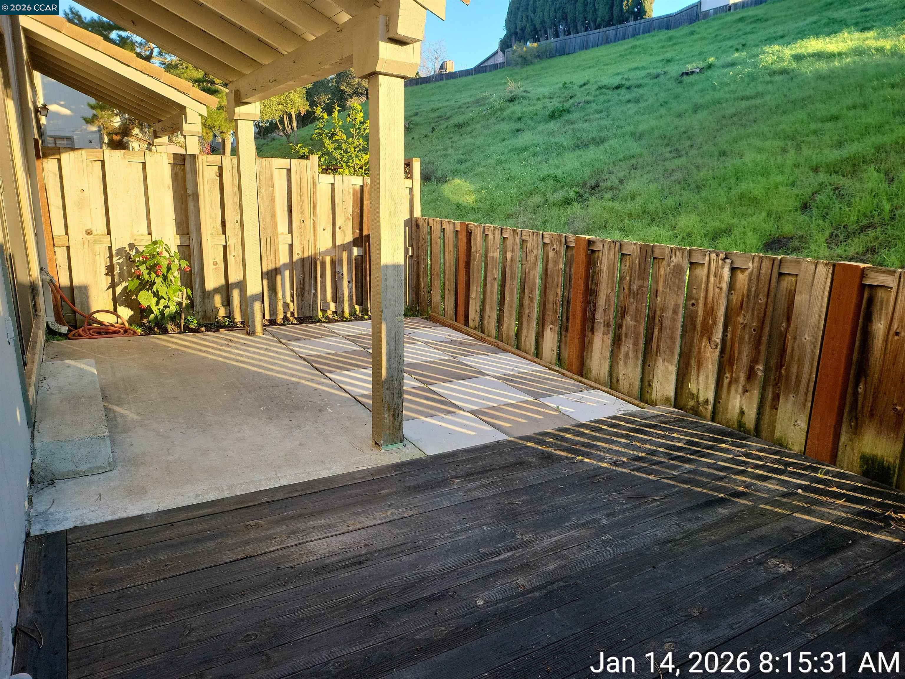 11 Range Court Hercules, CA 94547 - Photo 17 of 18 a view of a backyard with wooden floor