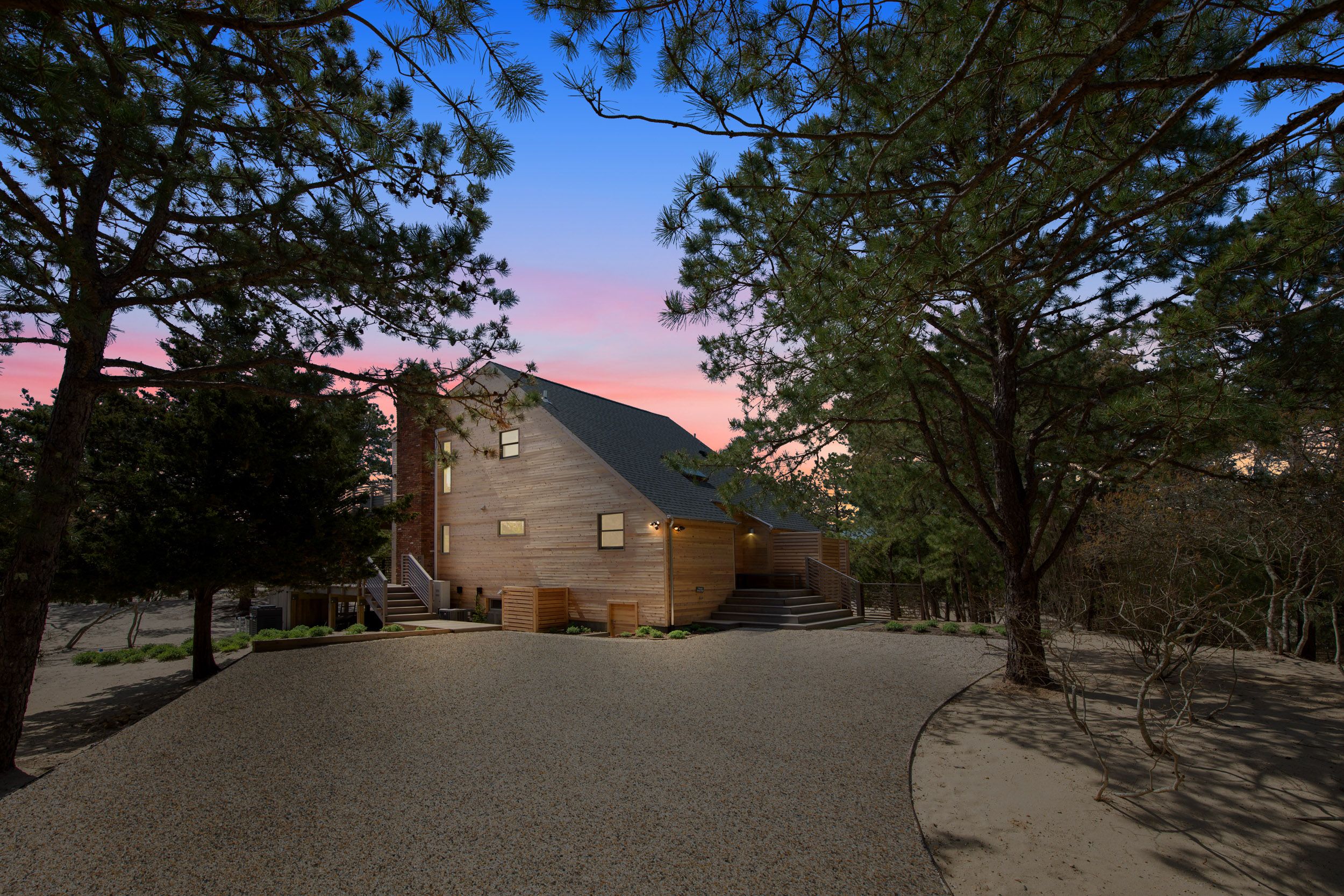 a house view with a outdoor space