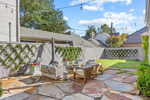 a view of an outdoor sitting area
