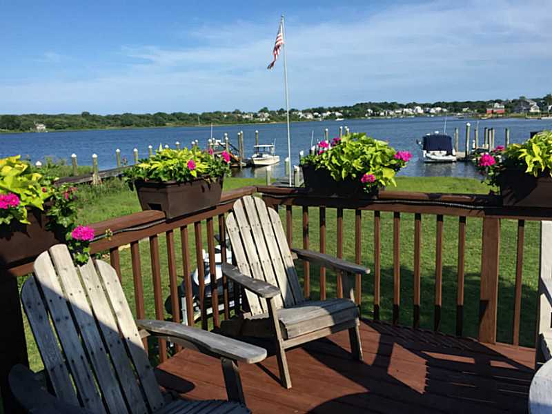 5 Barnacle Road Narragansett, RI 02882 - Photo 1 of 21 Exterior Front. A gorgeous view of East Pond from your deck, overlooking your dock!