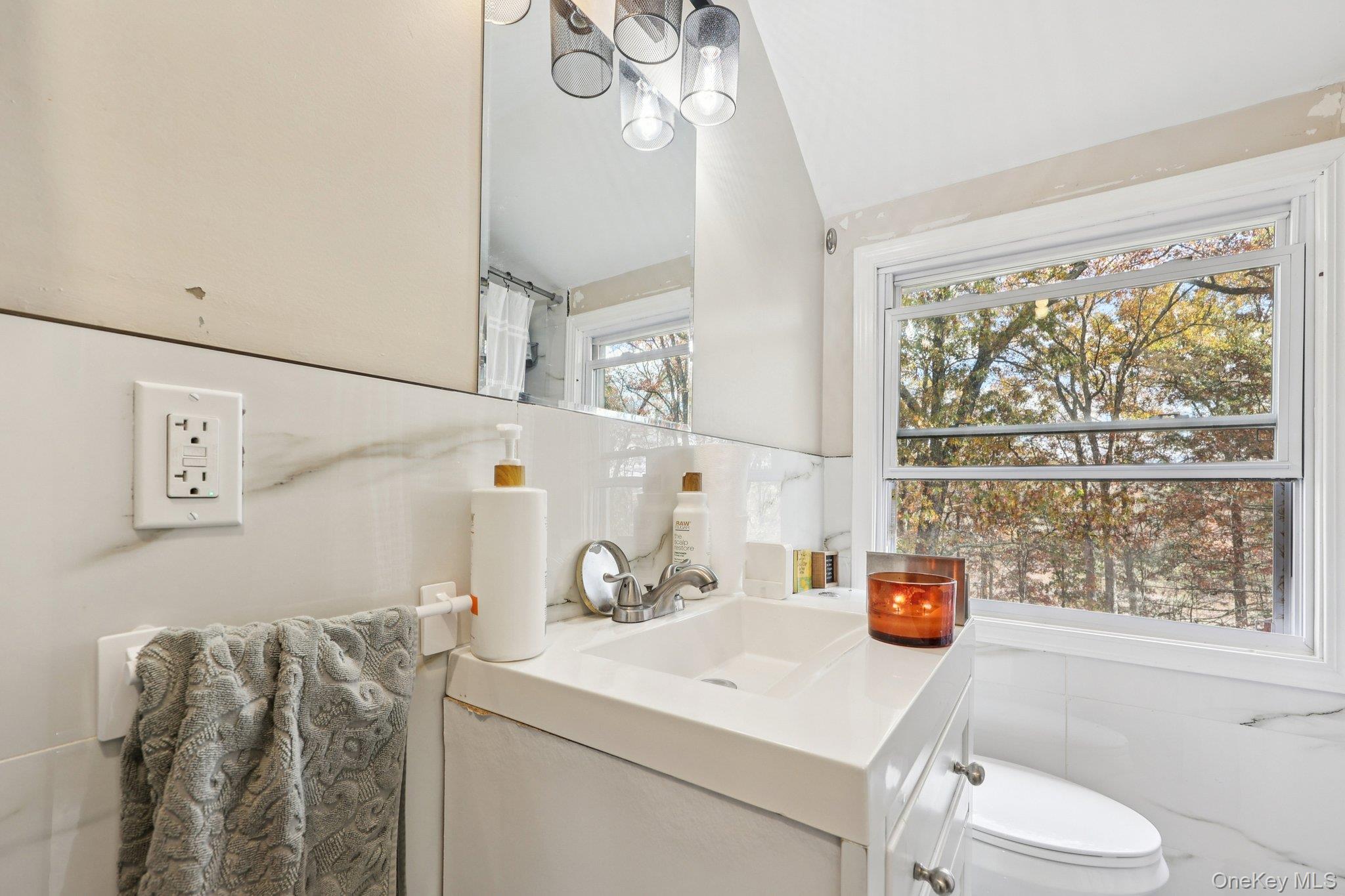 45 East Green Road Rock Tavern, NY 12575 - Photo 15 of 29 a bathroom with a sink a toilet and a window
