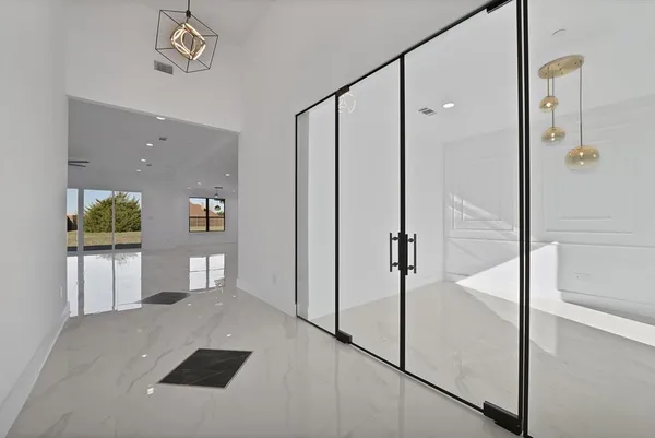 a view of an empty room