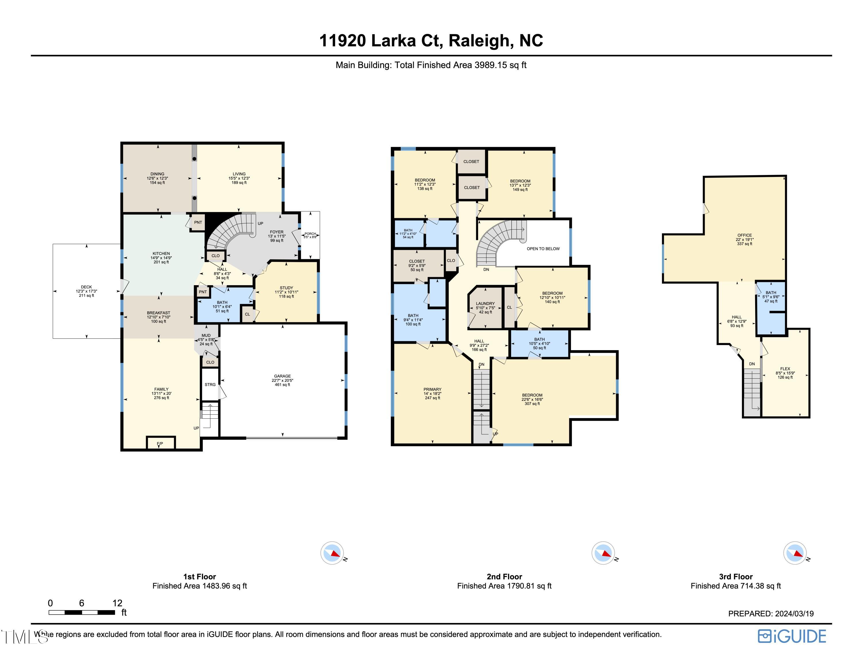 11920 Larka Court Raleigh, NC 27613 - Photo 30 of 30 11920 Larka Ct. Floorplan