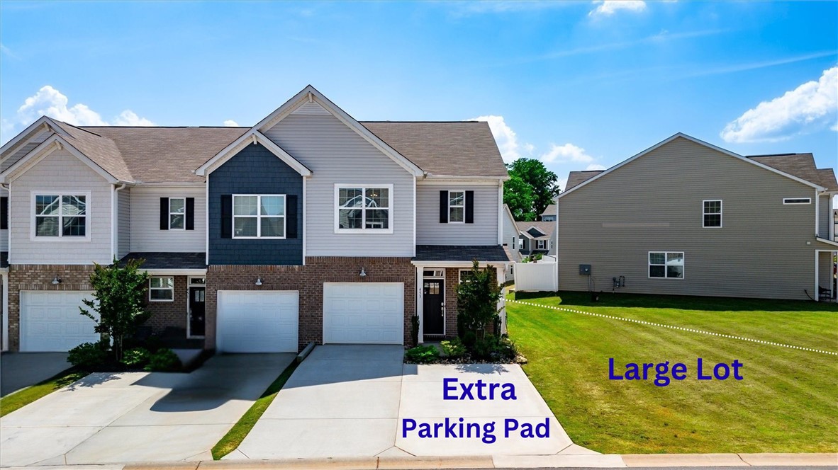 453 Bee Cv Way Pendleton, SC 29670 - Photo 22 of 25 Homeowners added extra paved parking! This townhome has a rare extra large lot.