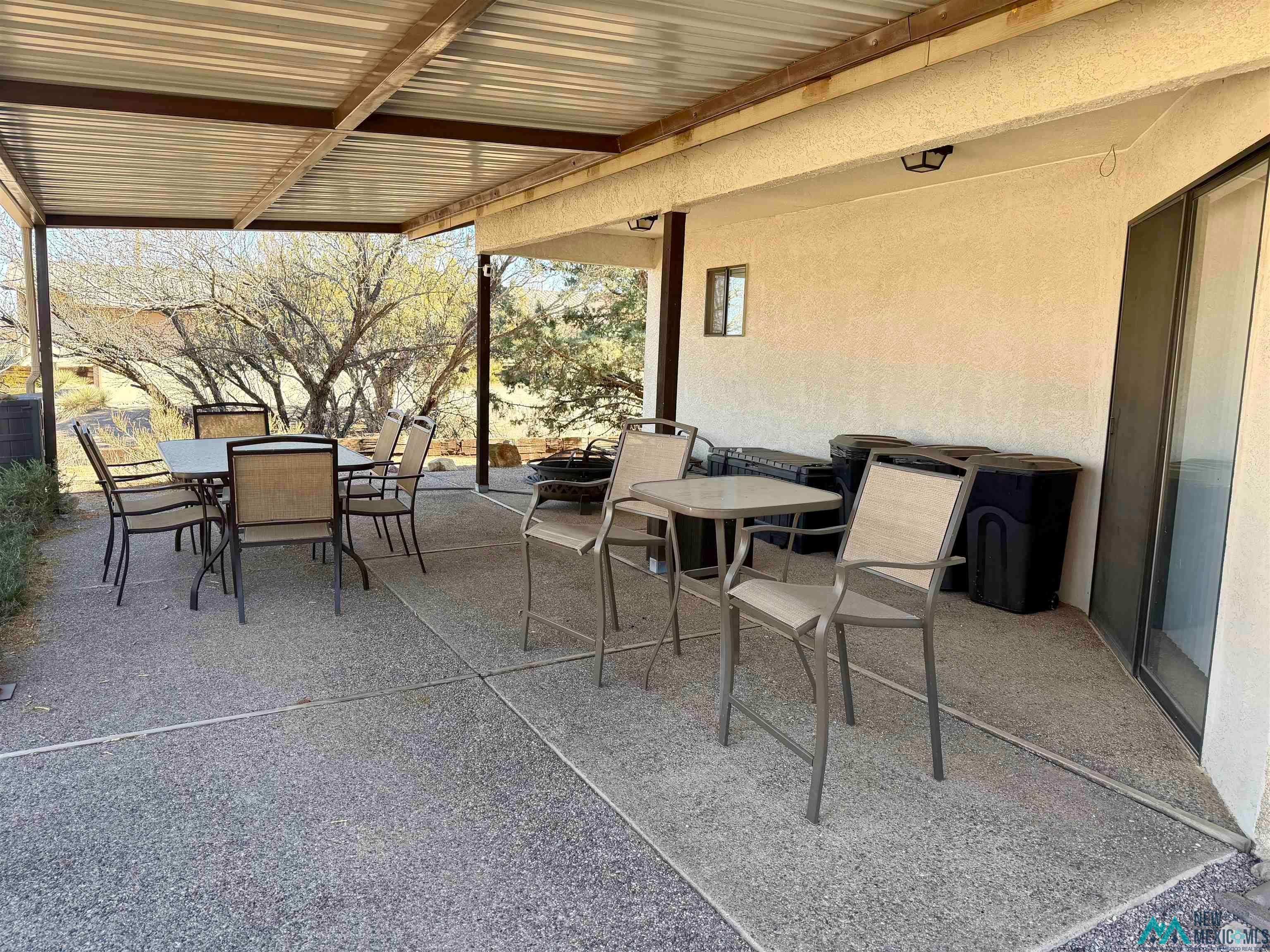 109 Mimbres Road Elephant Butte, NM 87935 - Photo 23 of 27 View of patio featuring outdoor dining space