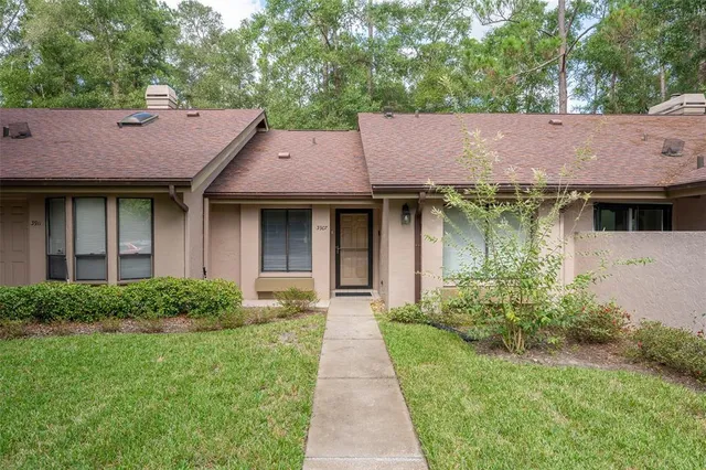 a aerial view of a house