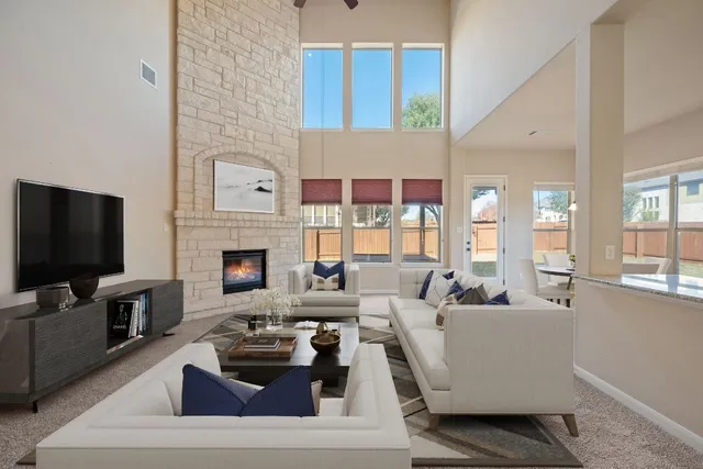 a large bathroom with a tub a sink shower and mirror