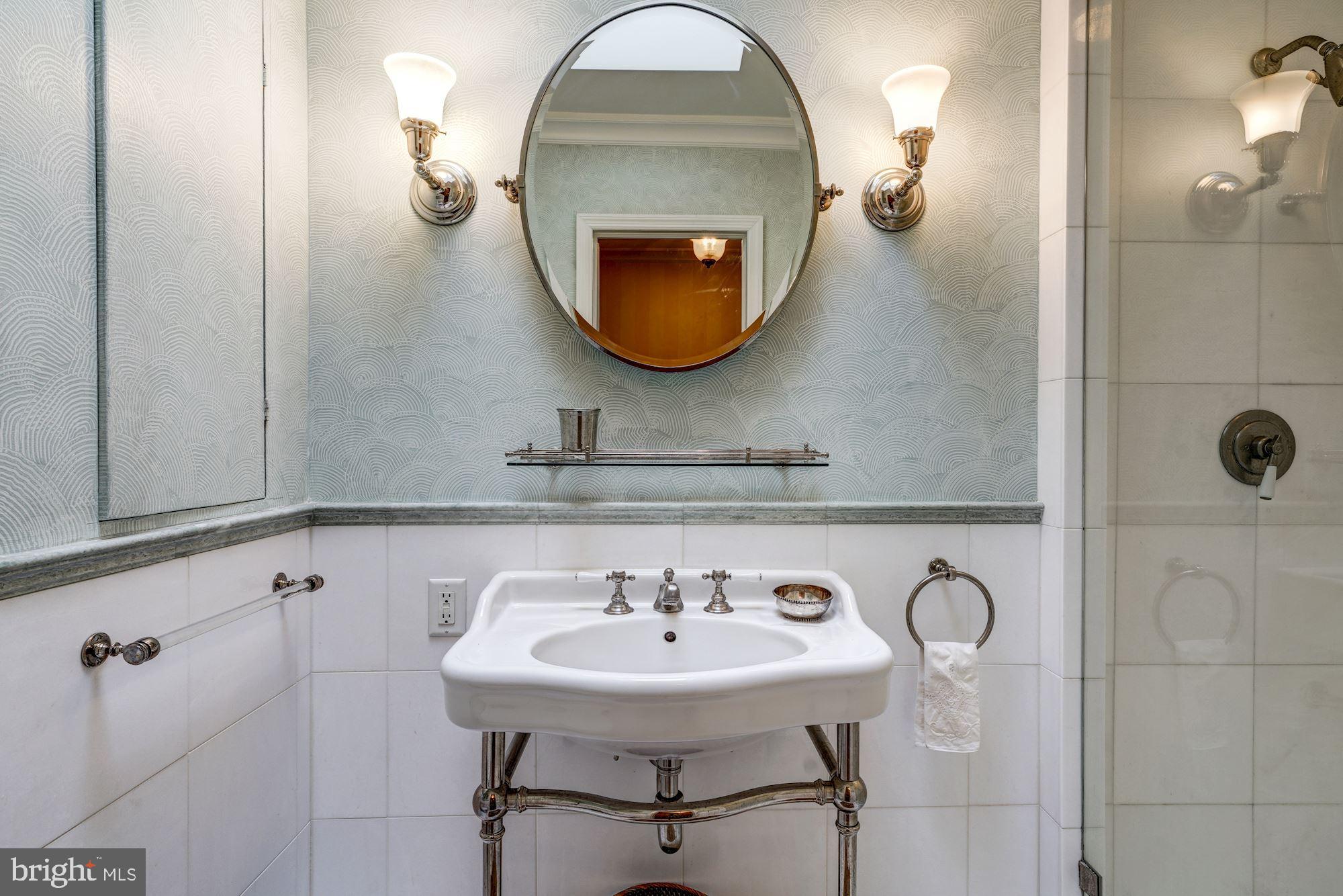 1337 28th Street Northwest Washington, DC 20007 - Photo 11 of 14 Full Bath with Sky Light