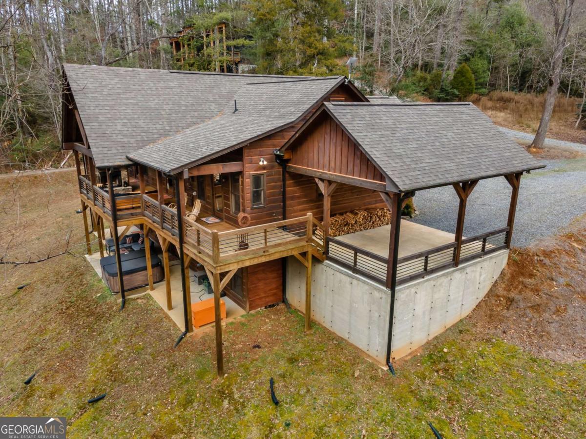 15 Bootleg Mountain Road, Unit 11 Morganton, GA 30560 - Photo 64 of 67 an aerial view of a house having yard patio and backyard