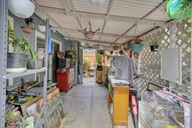 a view of a pathway with a yard