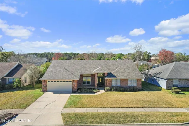 an aerial view of multiple houses