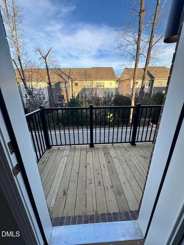 a view of balcony with staircase