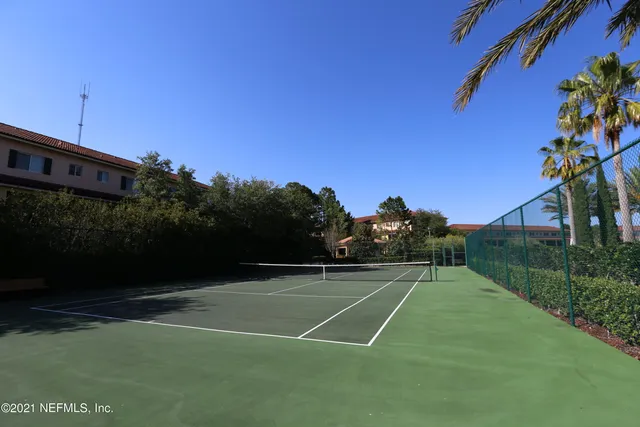 a view of a tennis court