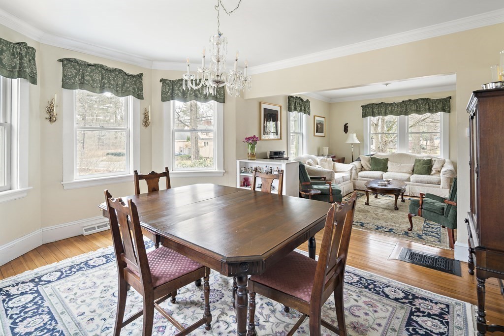 42 Cottage Street Wellesley, MA 02482 - Photo 8 of 30 a view of a dining room with furniture window and wooden floor