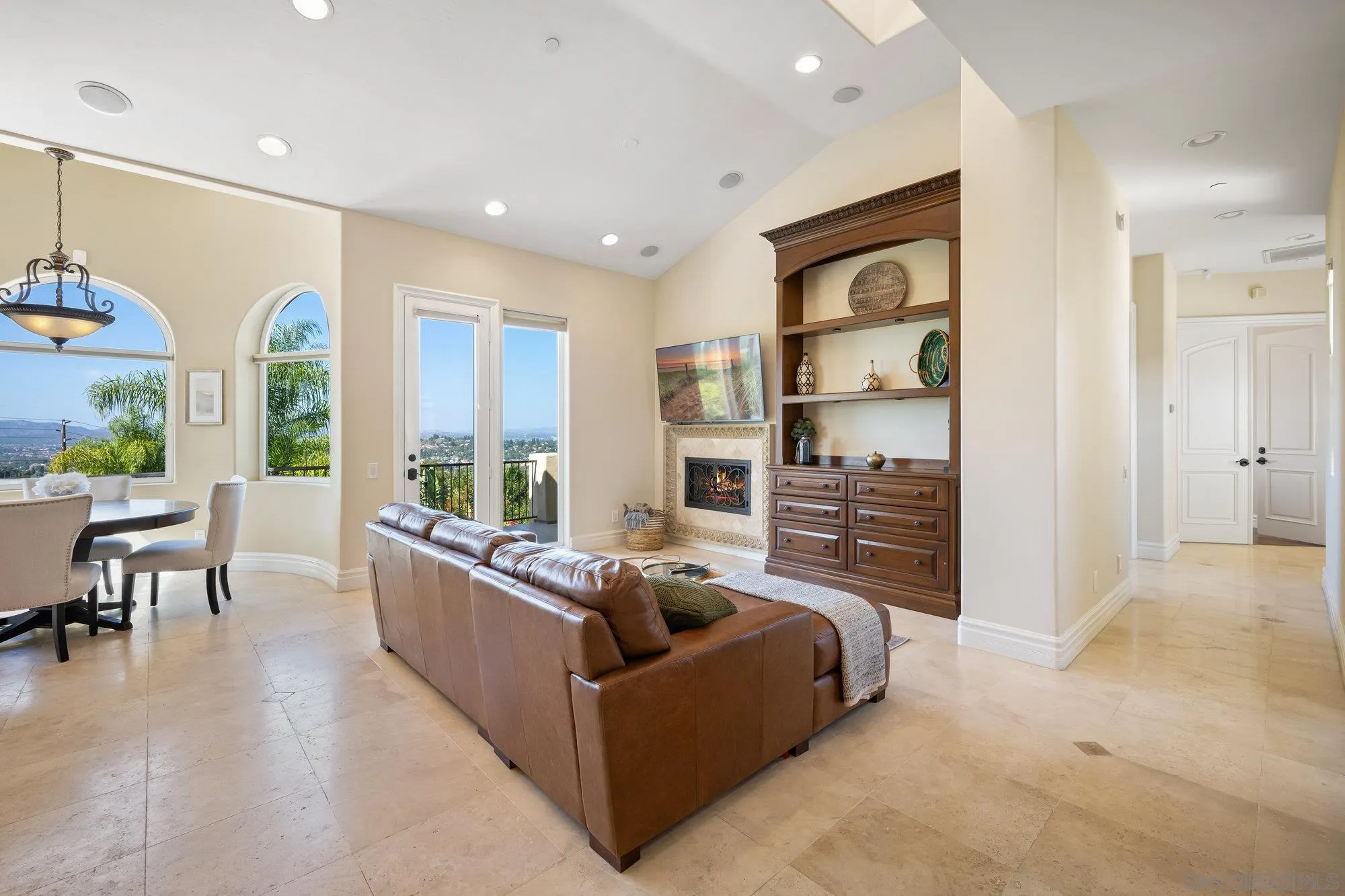 16110 Lakeview Road Poway, CA 92064 - Photo 16 of 51 a living room with furniture tv and wooden floor