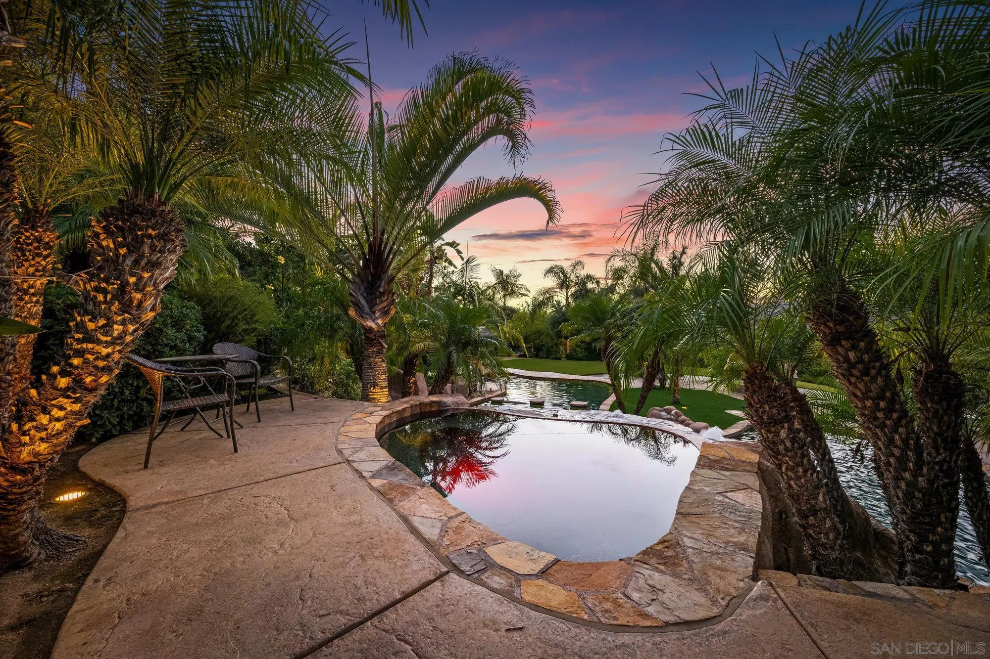 16110 Lakeview Road Poway, CA 92064 - Photo 48 of 51 a swimming pool with outdoor seating