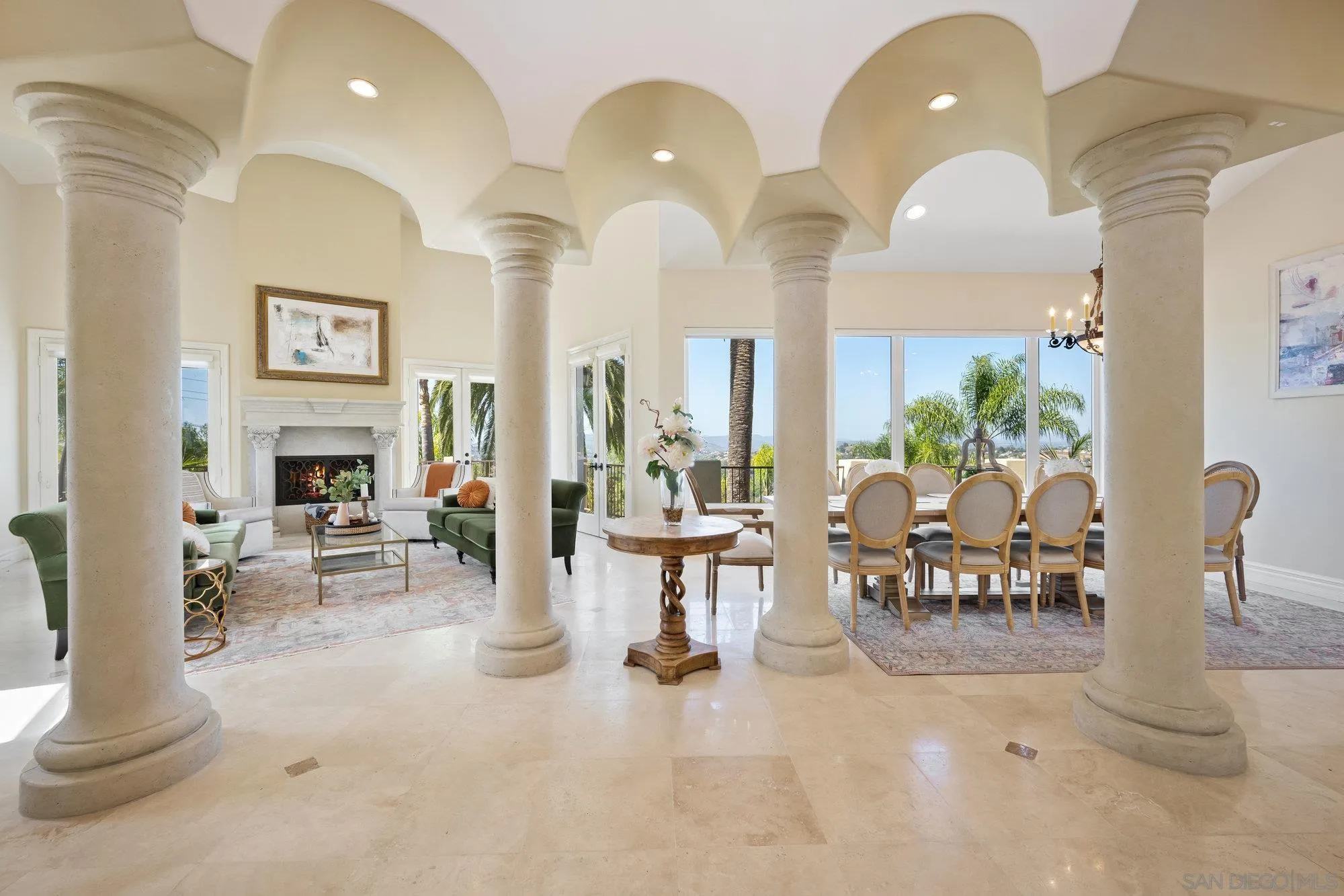 16110 Lakeview Road Poway, CA 92064 - Photo 6 of 51 a living room with fireplace furniture and decor