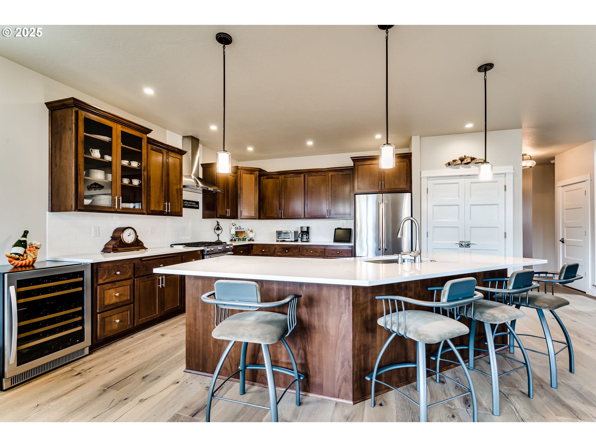 1489 Taylor Street Eugene, OR 97402 - Photo 18 of 47 a kitchen with stainless steel appliances granite countertop a stove a sink dishwasher and a wooden cabinets