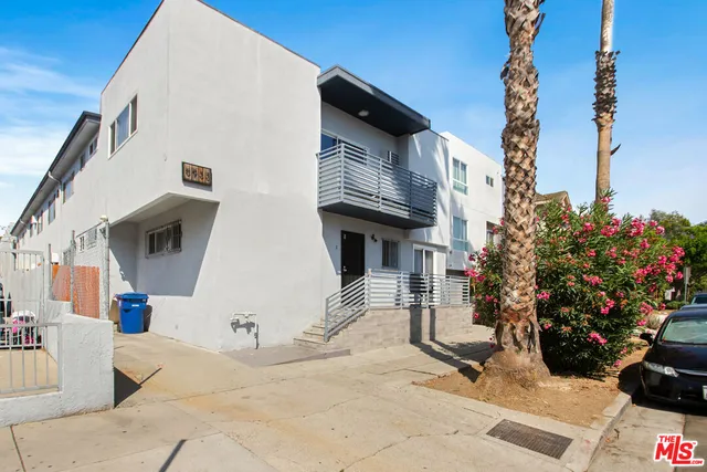 a car parked in front of a house