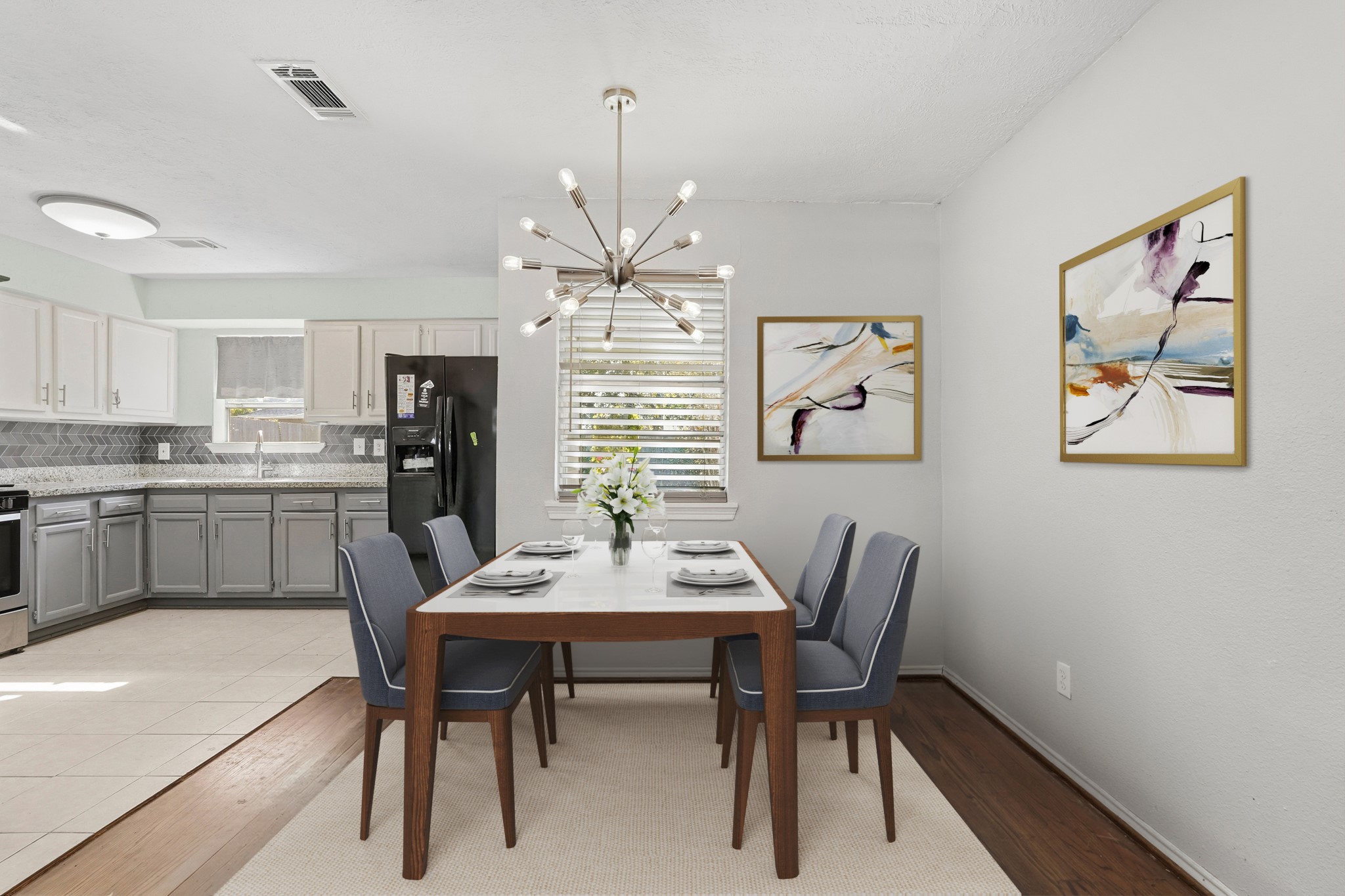 5110 Perry Street Houston, TX 77021 - Photo 5 of 15 a view of a dining room with furniture window and wooden floor