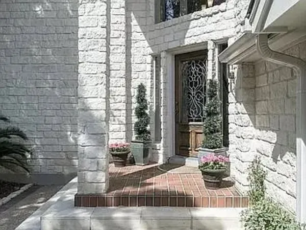 a garden view