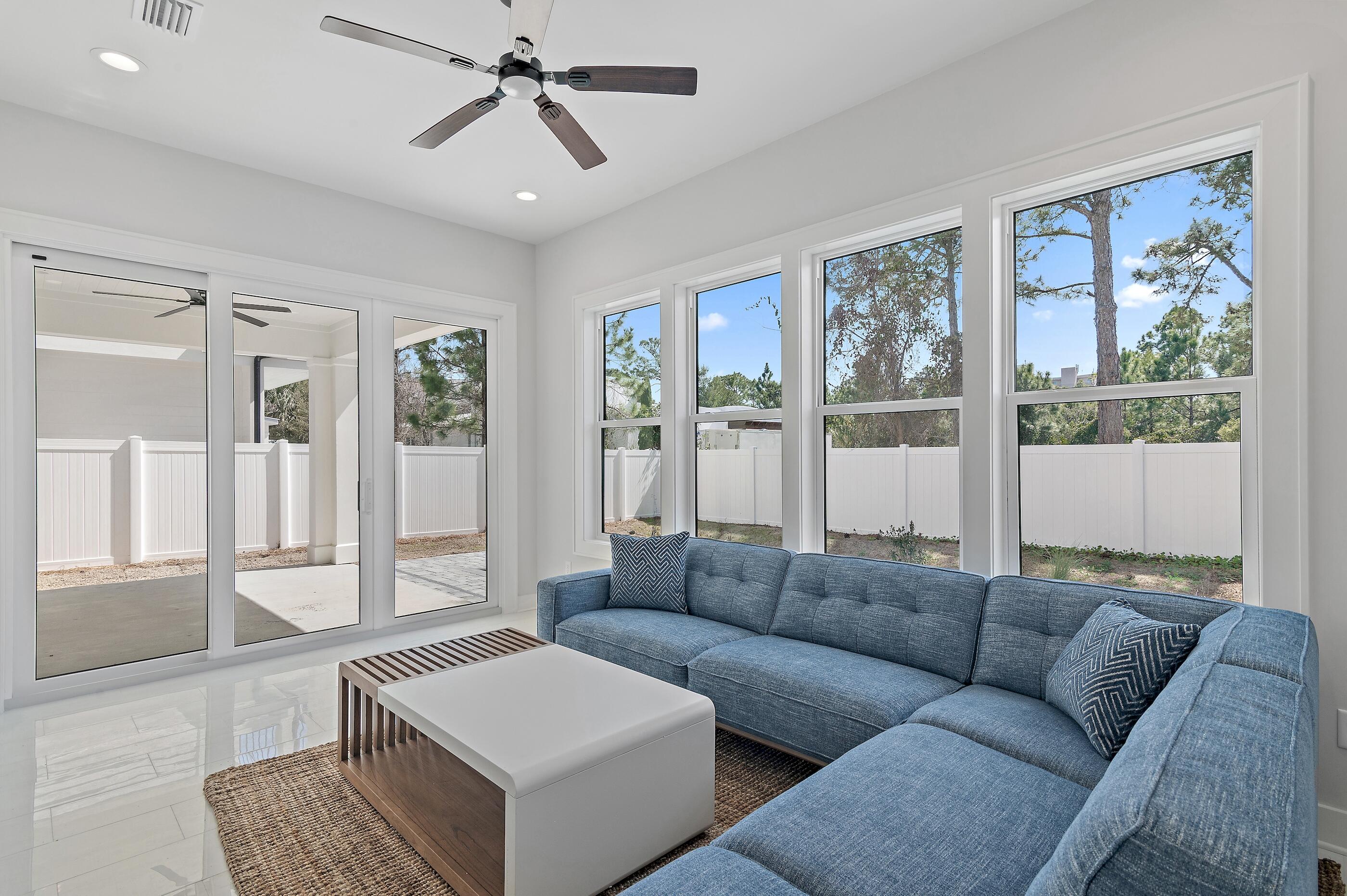 22 Henderson Place Santa Rosa Beach, FL 32459 - Photo 17 of 33 a living room with furniture and a large window