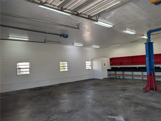 a view of a hallway with window