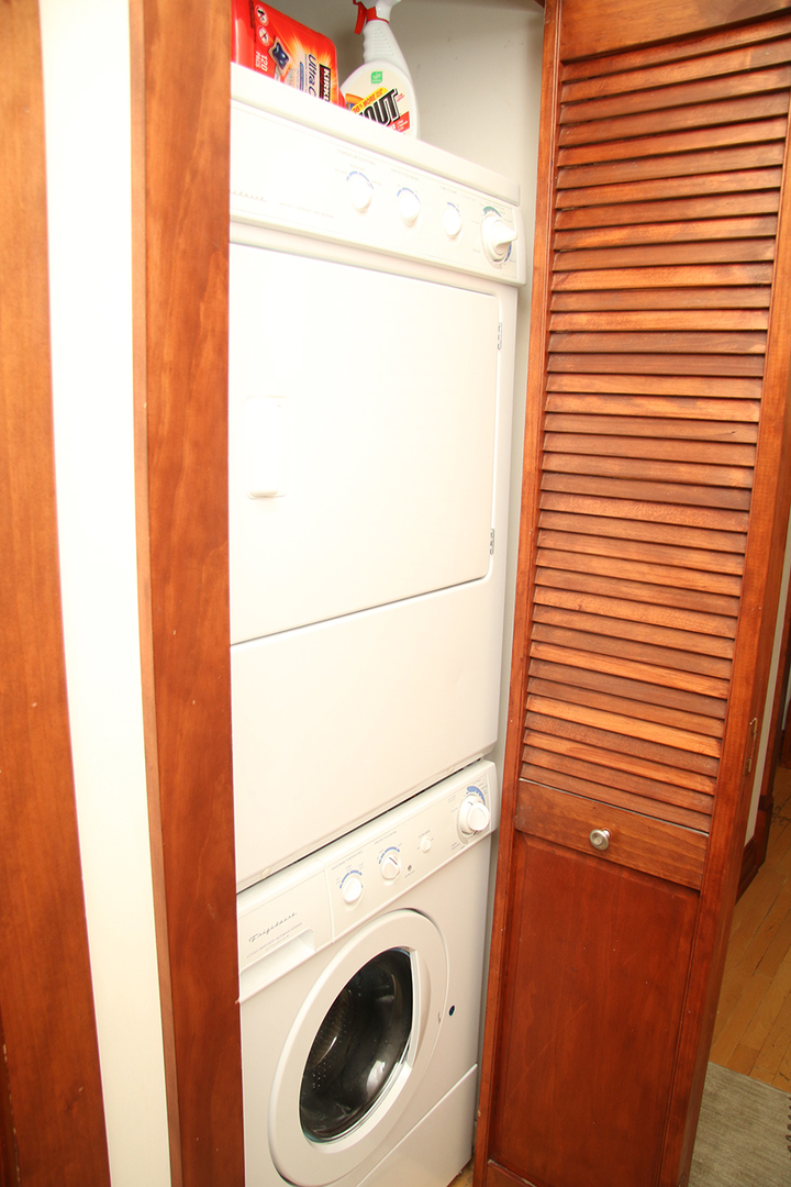857 West Newport Avenue, Unit 3 Chicago, IL 60657 - Photo 17 of 19 a utility room with dryer and washer