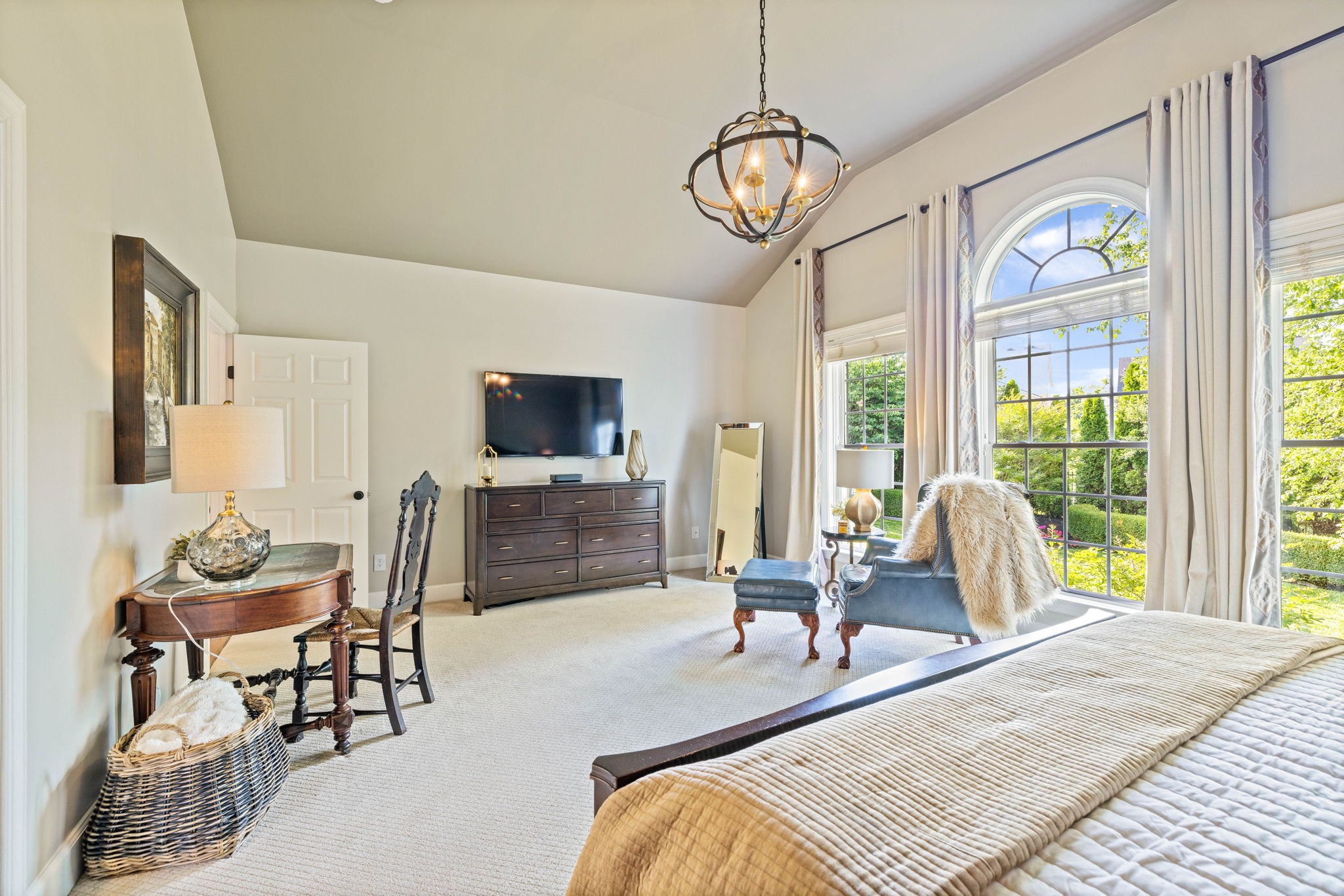 153 Cornerstone Circle Franklin, TN 37064 - Photo 34 of 70 a bedroom with a bed and a flat screen tv