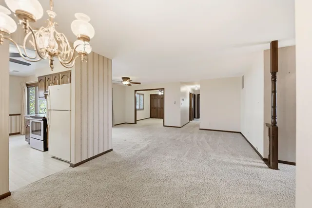 a view of a storage & utility room with closet