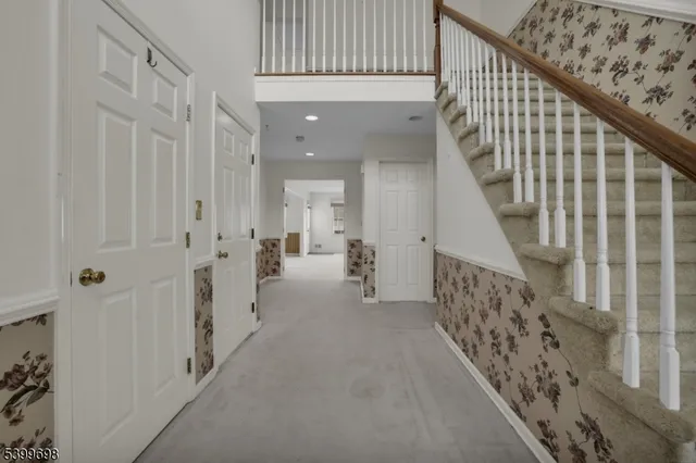 a view of an entryway with staircase