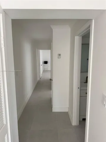 an empty room with closet