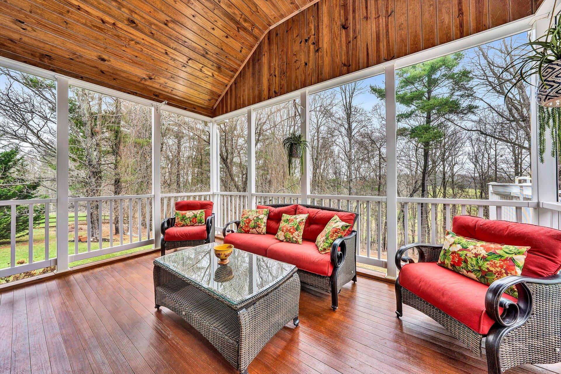 70 Cahas Summit Road Boones Mill, VA 24065 - Photo 15 of 48 Beautiful Screened-In Porch