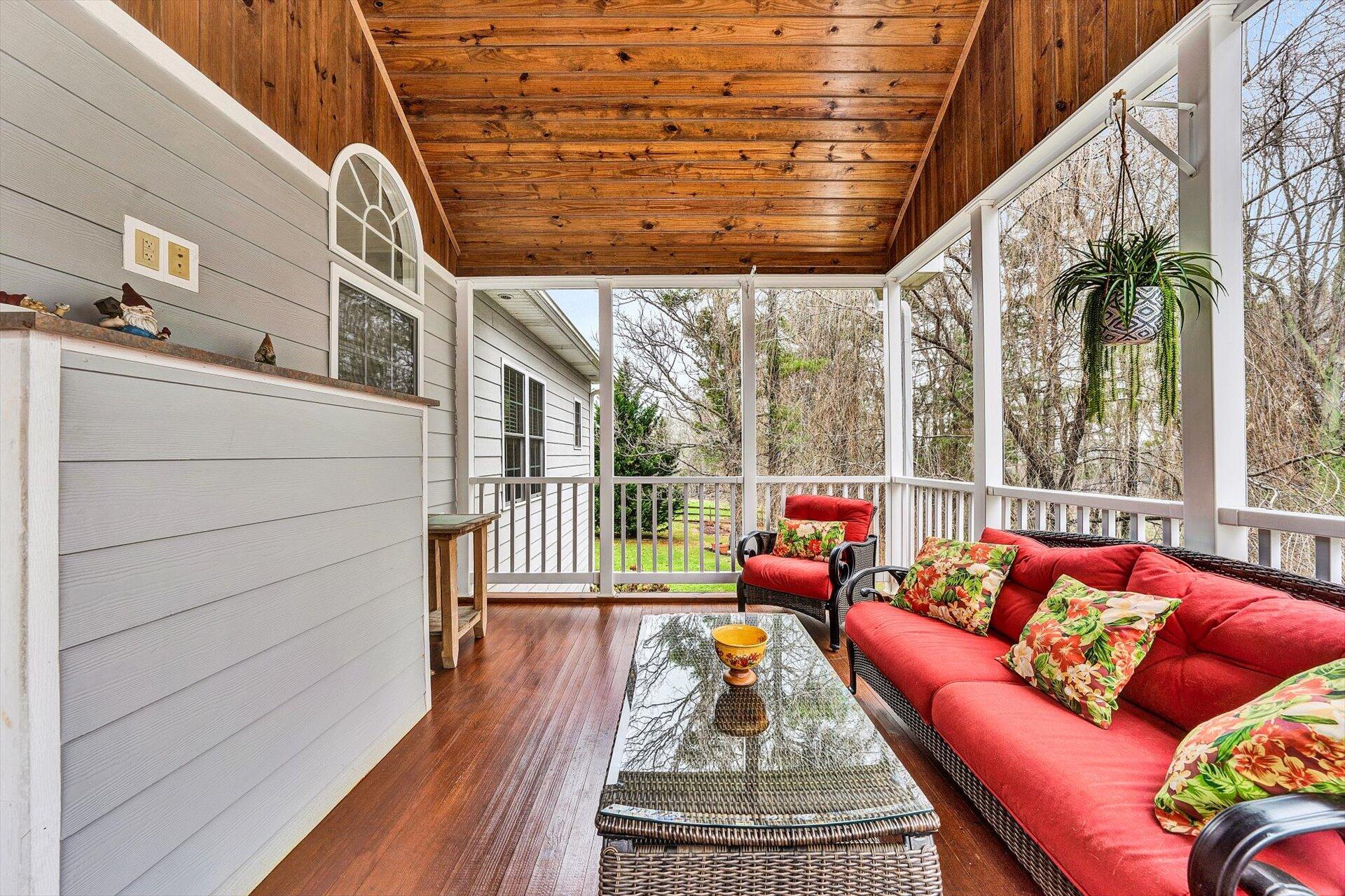 70 Cahas Summit Road Boones Mill, VA 24065 - Photo 16 of 48 Beautiful Screened-In Porch