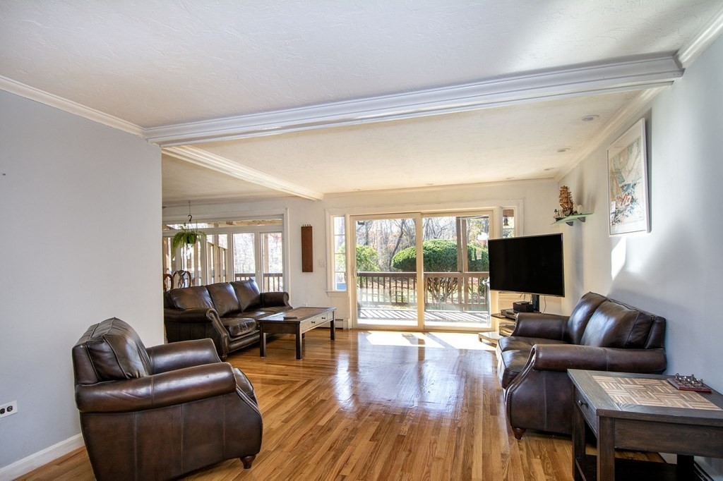213 Beaver Dam Road Scituate, MA 02066 - Photo 16 of 28 a living room with furniture and a flat screen tv
