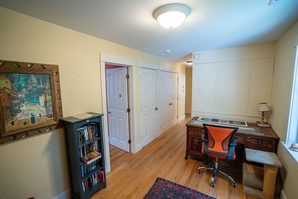 16 Long Hill Road Leverett, MA 01054 - Photo 30 of 38 a view of a workspace with furniture and wooden floor