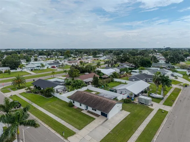 an aerial view of a city