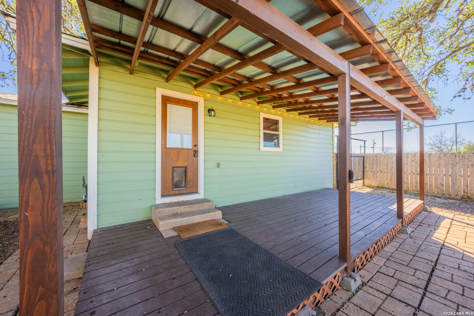 105 Avenue A Center Point Center Point, TX 78010 - Photo 20 of 30 a view of a porch with wooden floor and stairs