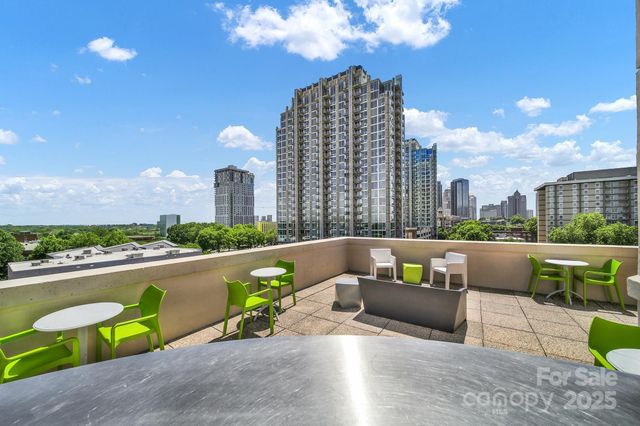 a view of a building and outdoor space