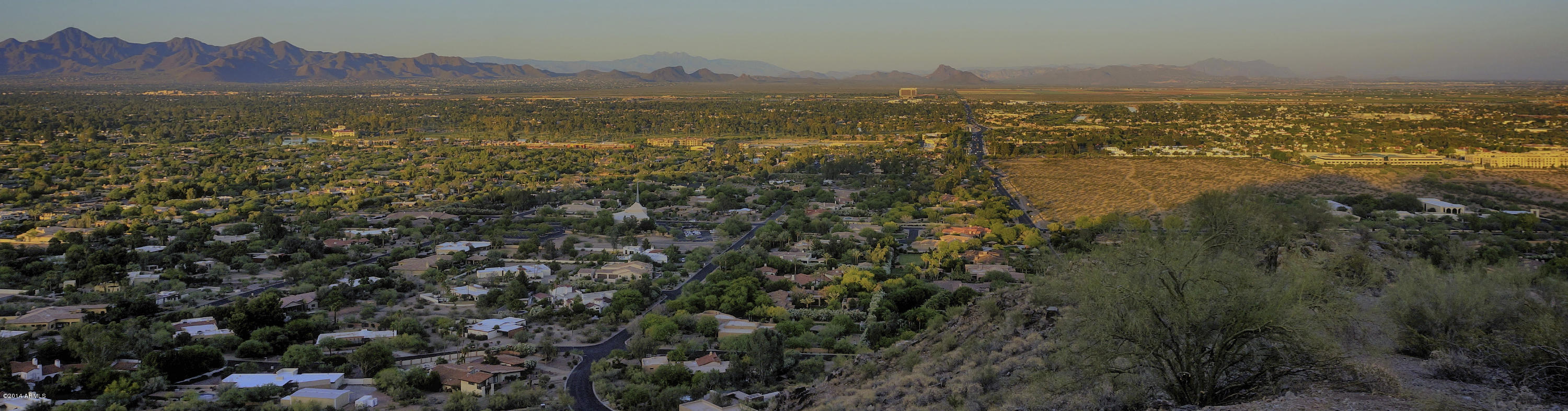 7005 North Invergordon Road, Unit E Paradise Valley, AZ 85253 - Photo 17 of 21 AERIAL PANORAMA VIEWS